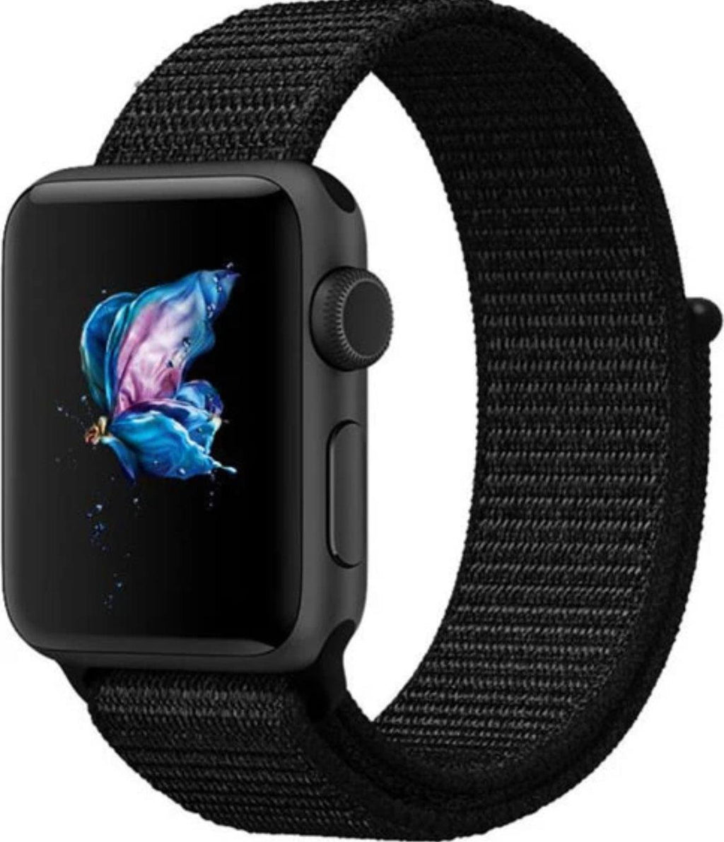 APPLE WATCH ARMBAND NYLON ARMBAND-Svart - EleganceOfSweden