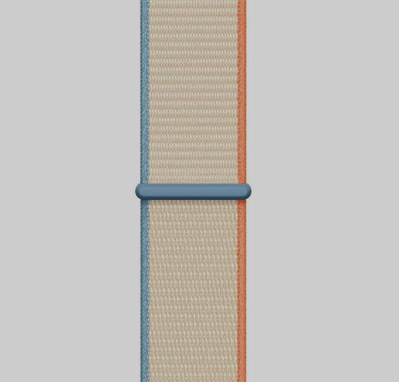 APPLE WATCH ARMBAND NYLON ARMBAND-VIT/BLÅ- ORANGE - EleganceOfSweden