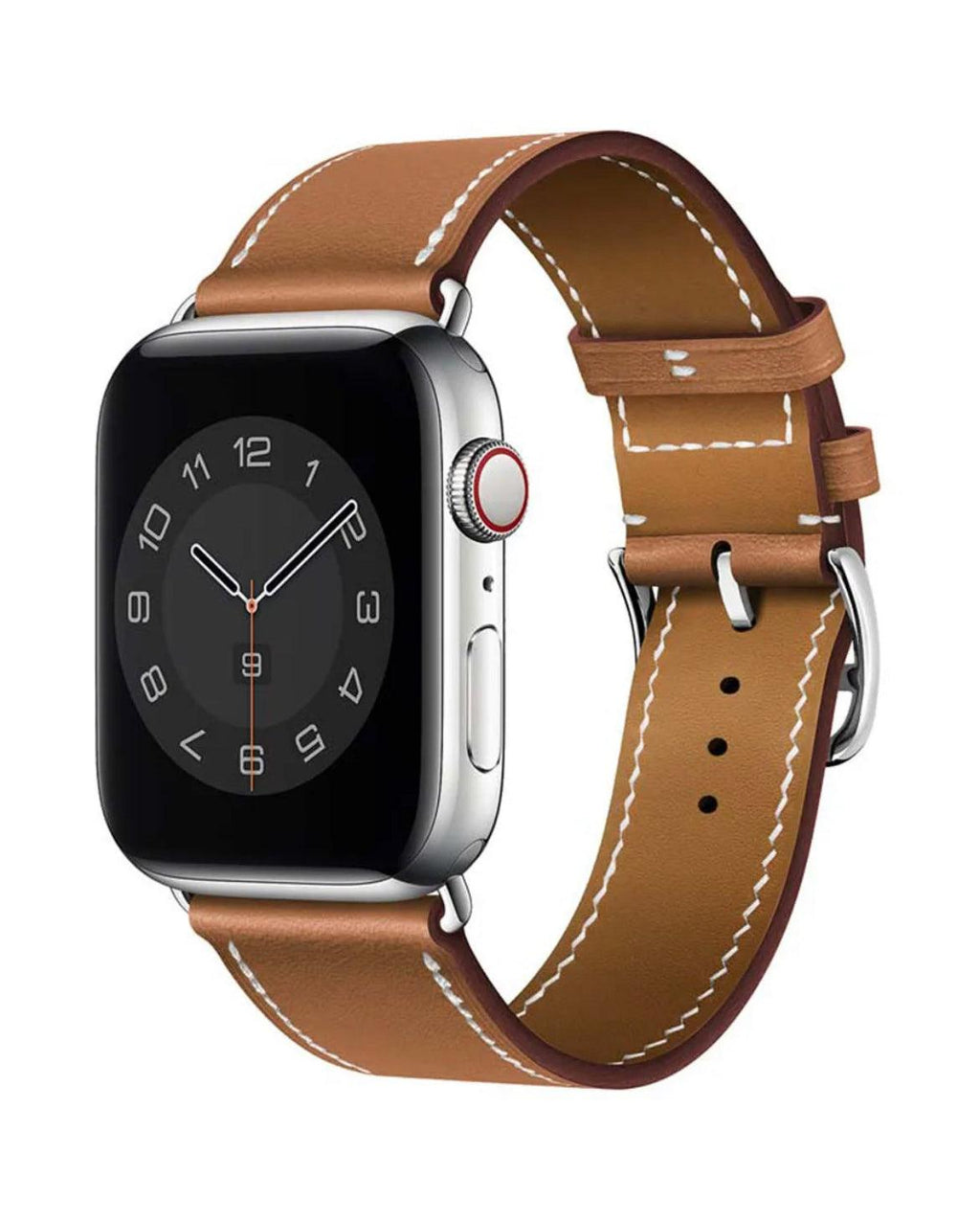 APPLE WATCH LÄDERARMBAND MODERN BRUN - EleganceOfSweden