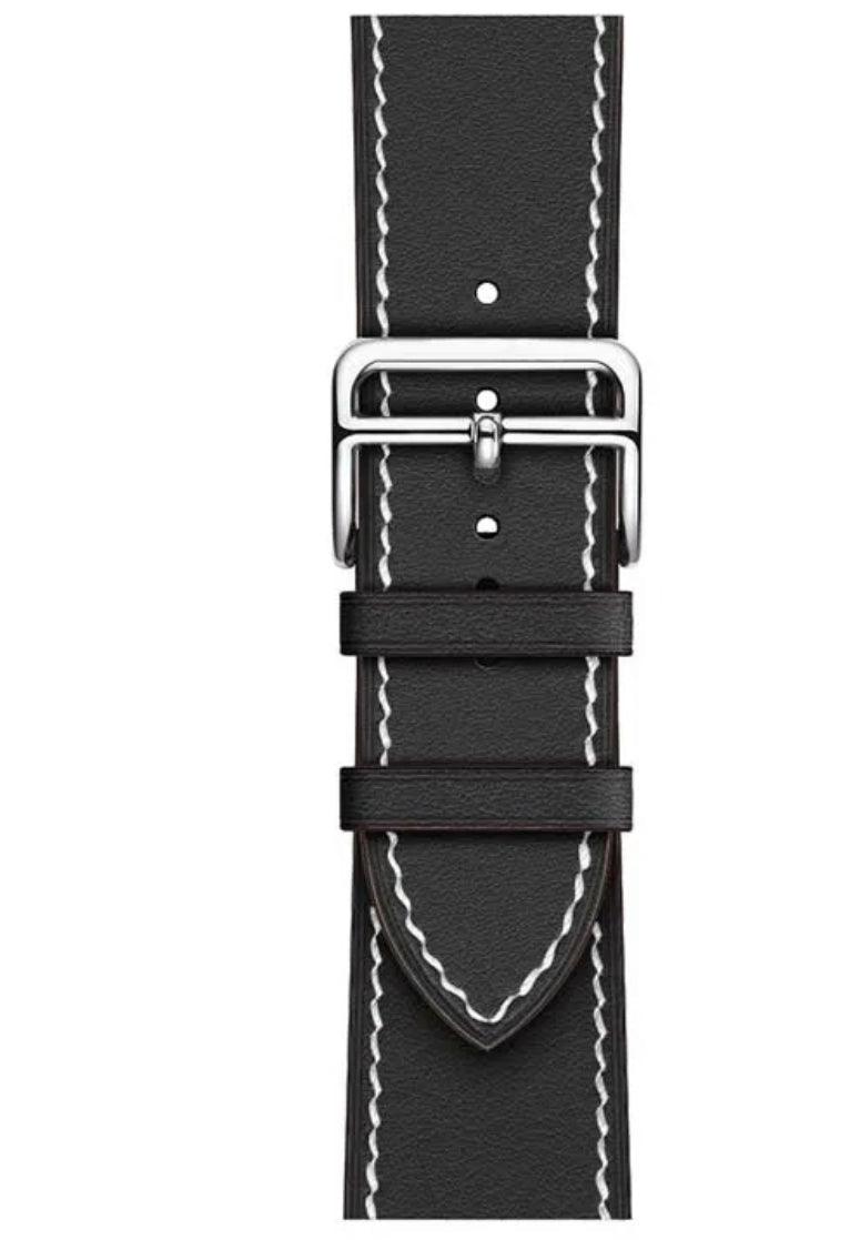 APPLE WATCH LÄDERARMBAND MODERN SVART - EleganceOfSweden