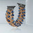 EXOTIC APPLE WATCH BEAD BAND- Navy Blue/Gold