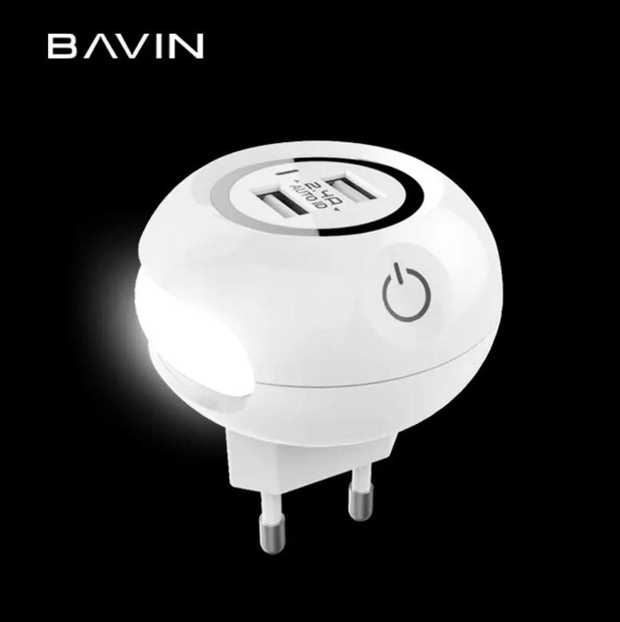 Bavin 2x USB-A med USB-A till USB-Lightning,2,4A, 1m - Vit - EleganceOfSweden