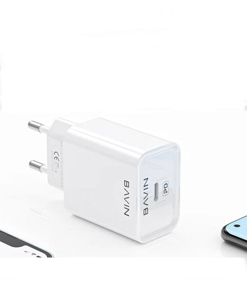 Bavin USB-C PD20W laddare-Vit - EleganceOfSweden