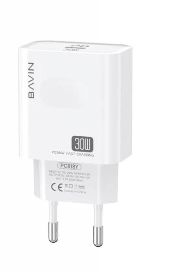 Bavin USB-C PD30W laddare-Vit - EleganceOfSweden