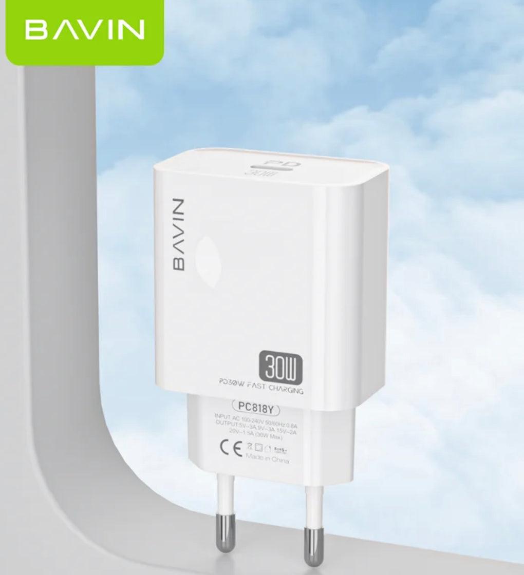 Bavin USB-C PD30W laddare-Vit - EleganceOfSweden