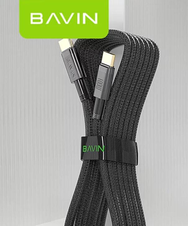 BAVIN USB-C till USB-C PD, QC3.0 Kabel 100W,5A, 1,5m - Svart - EleganceOfSweden