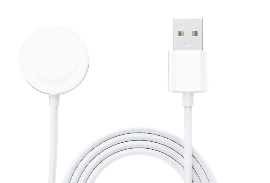DENMEN Magnetisk Laddare för Apple Watch, 2.5W, 1m - Vit - EleganceOfSweden