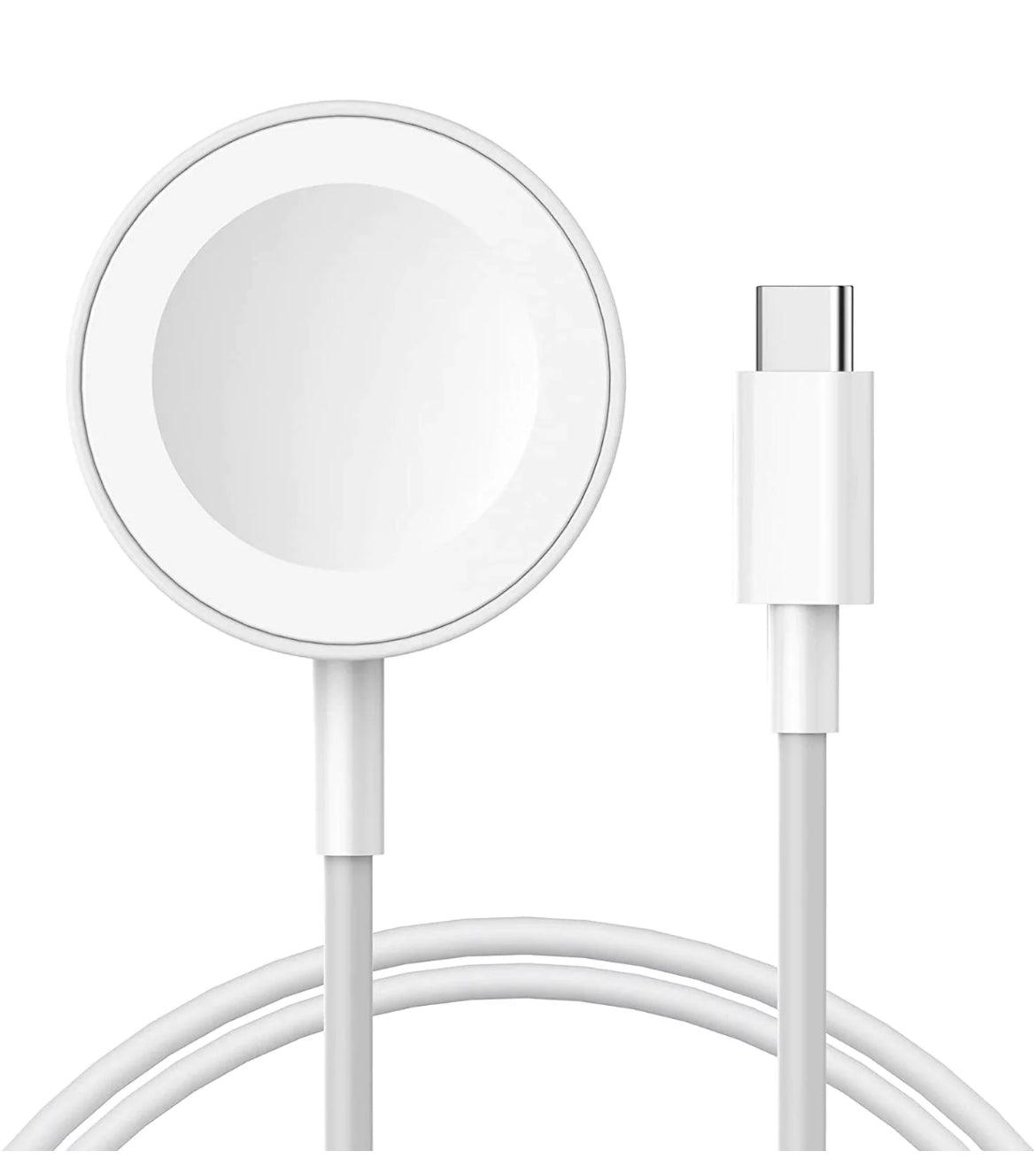 DENMEN Magnetisk USB-C Laddare för Apple Watch, 2.5W, 1m - Vit - EleganceOfSweden