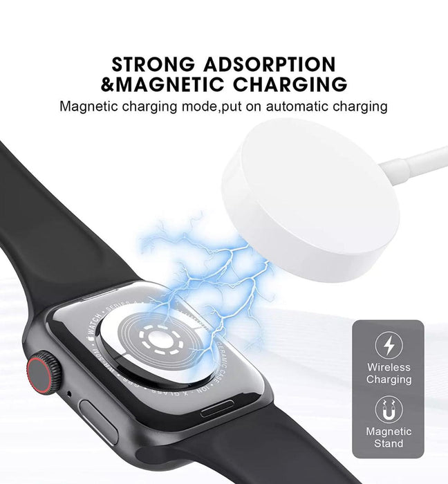 DENMEN Magnetisk USB-C Laddare för Apple Watch, 2.5W, 1m - Vit - EleganceOfSweden