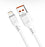 DENMEN USB-A till USB-Lightning, 2.1A, Vit - EleganceOfSweden