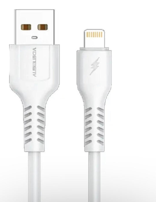 DENMEN USB-A till USB-Lightning 2,4A, Vit - EleganceOfSweden