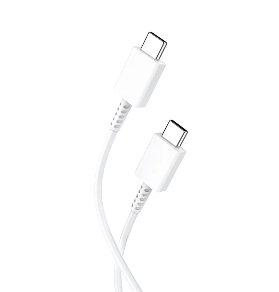DENMEN USB-C till USB-C 100W, 3.6A, Vit - EleganceOfSweden