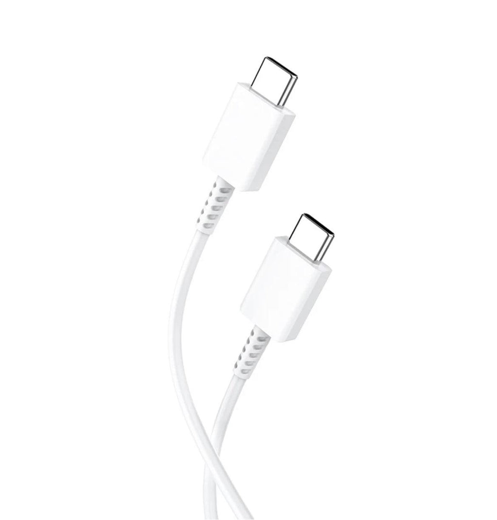 DENMEN USB-C till USB-C 100W, 3.6A, Vit - EleganceOfSweden