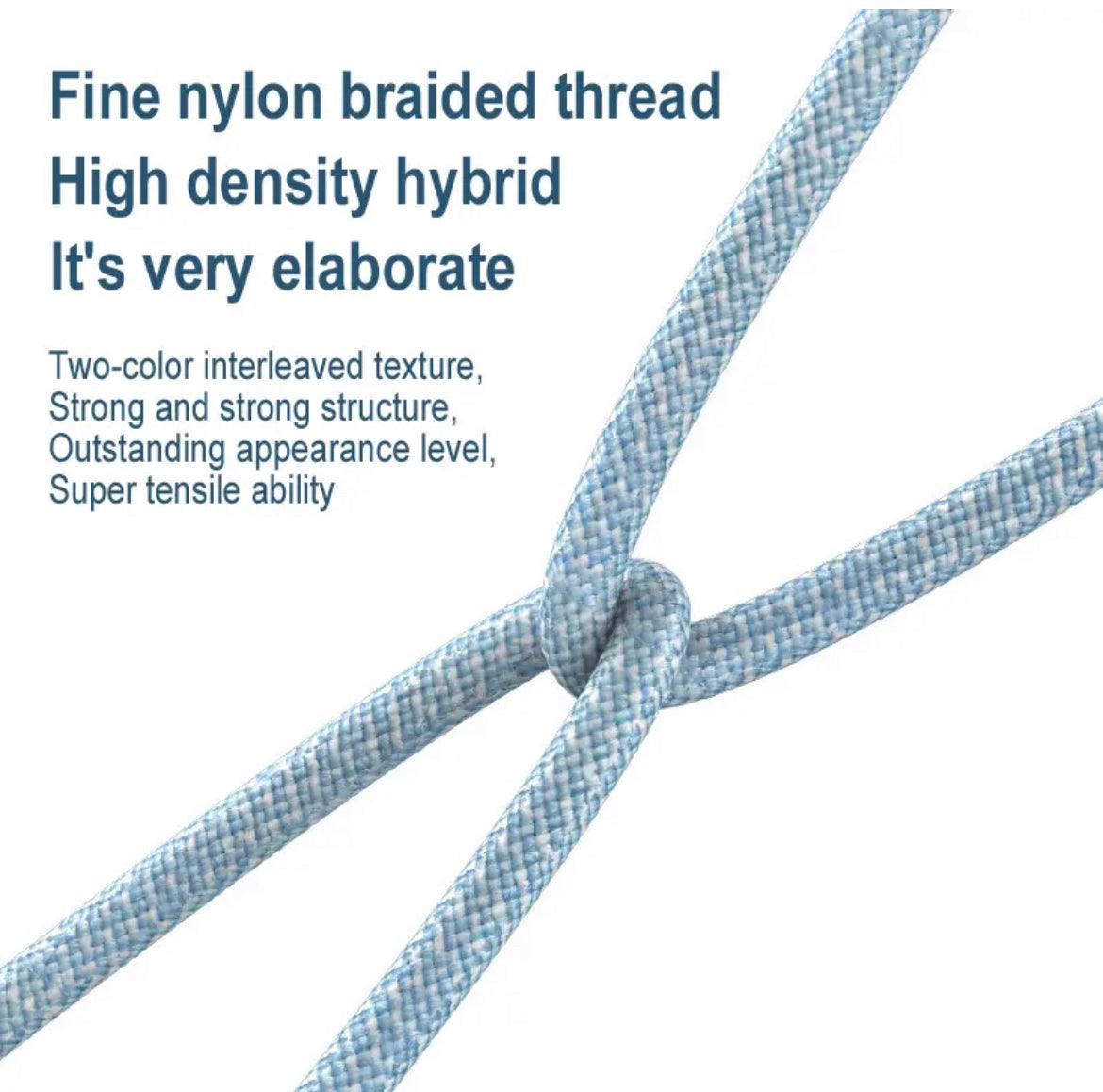 DENMEN USB-C till USB-Lightning Kabel 20W 1m - Blå - EleganceOfSweden