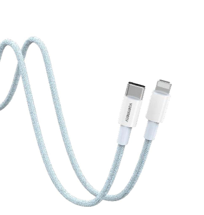 DENMEN USB-C till USB-Lightning Kabel 20W 1m - Blå - EleganceOfSweden