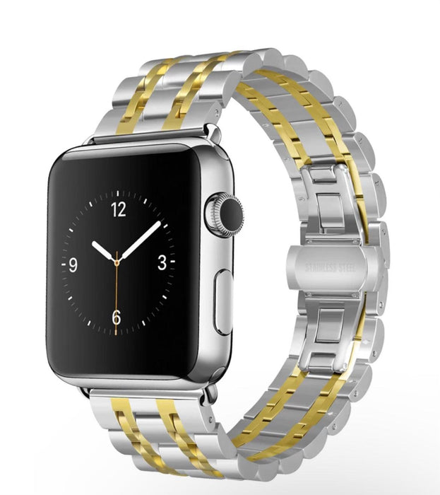 Elegant Länk i Rostfritt Stål APPLE WATCH Metallarmband - EleganceOfSweden