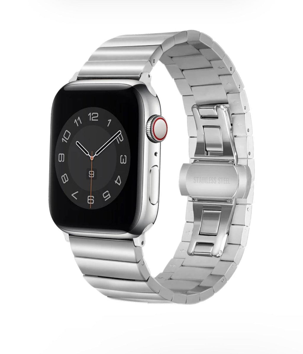 Elegant Länk i Rostfritt Stål APPLE WATCH Metallarmband - EleganceOfSweden