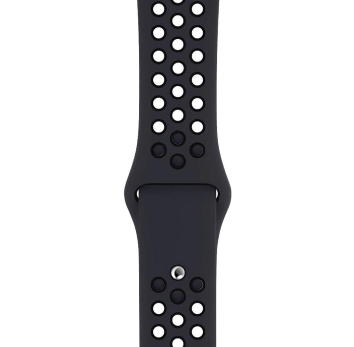 Ihåligt Silikon Armband Apple Watch SVART - EleganceOfSweden