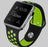 Ihåligt Silikon Armband Apple Watch -SVART/NEONGRÖN - EleganceOfSweden