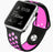 Ihåligt Silikon Armband Apple Watch SVART/ROSA - EleganceOfSweden