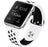 Ihåligt Silikon Armband Apple Watch VIT/SVART - EleganceOfSweden