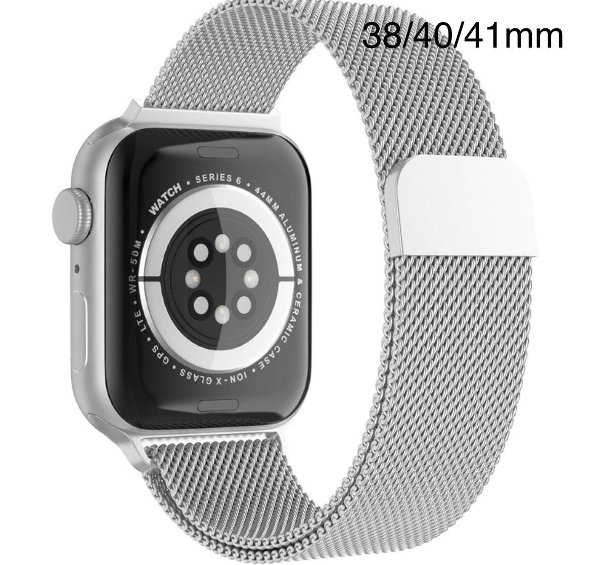 APPLE WATCH ARMBAND/  MILANESE LOOP ARMBAND-SILVER