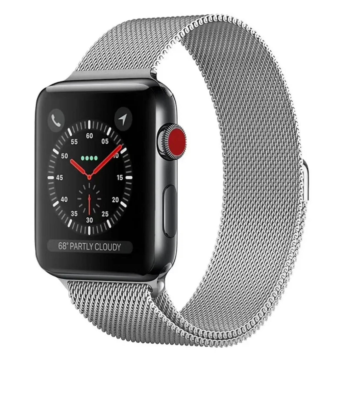 APPLE WATCH ARMBAND/  MILANESE LOOP ARMBAND-SILVER