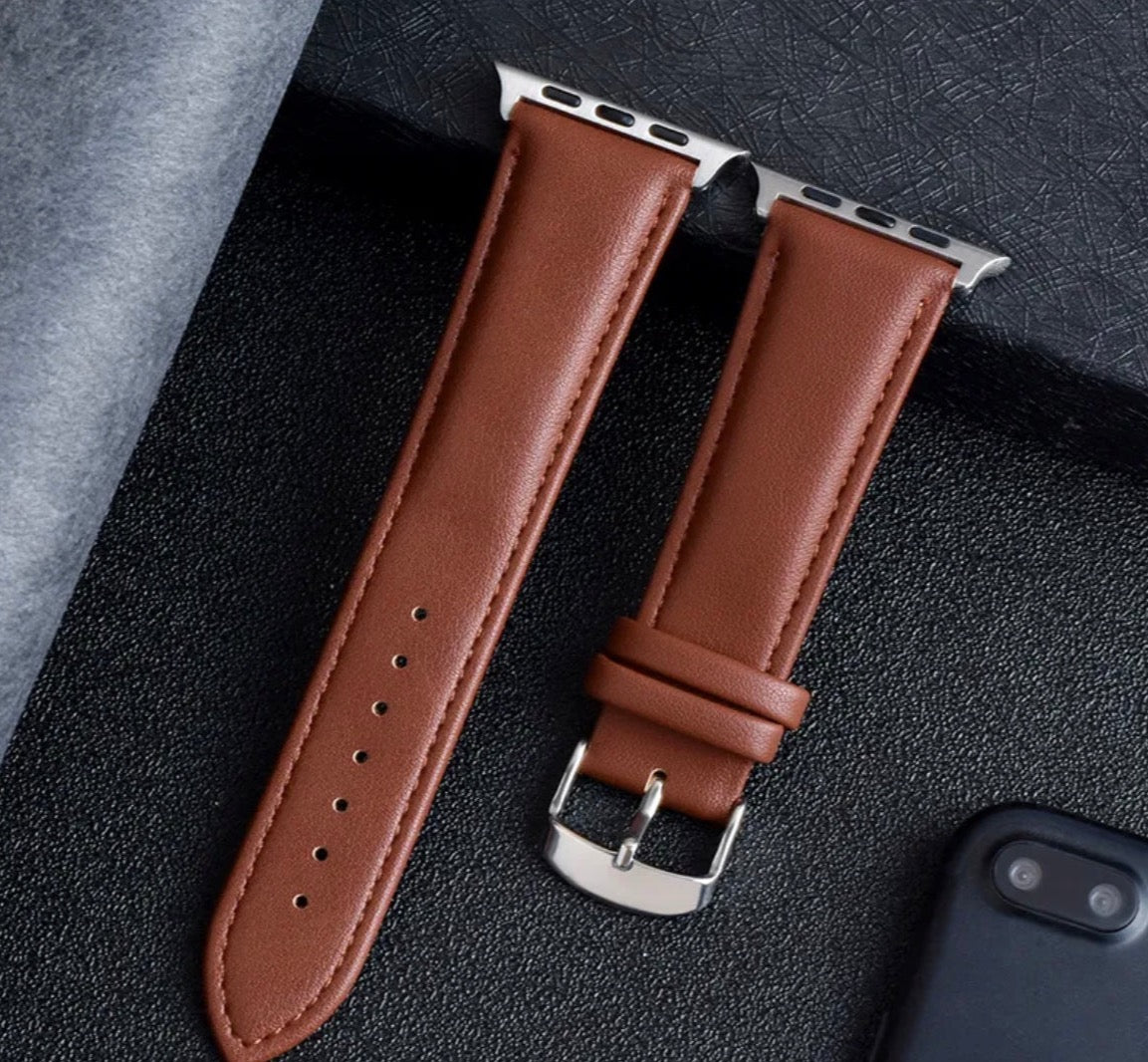 KLASSISK LÄDERARMBAND-KLASSISK BRUN