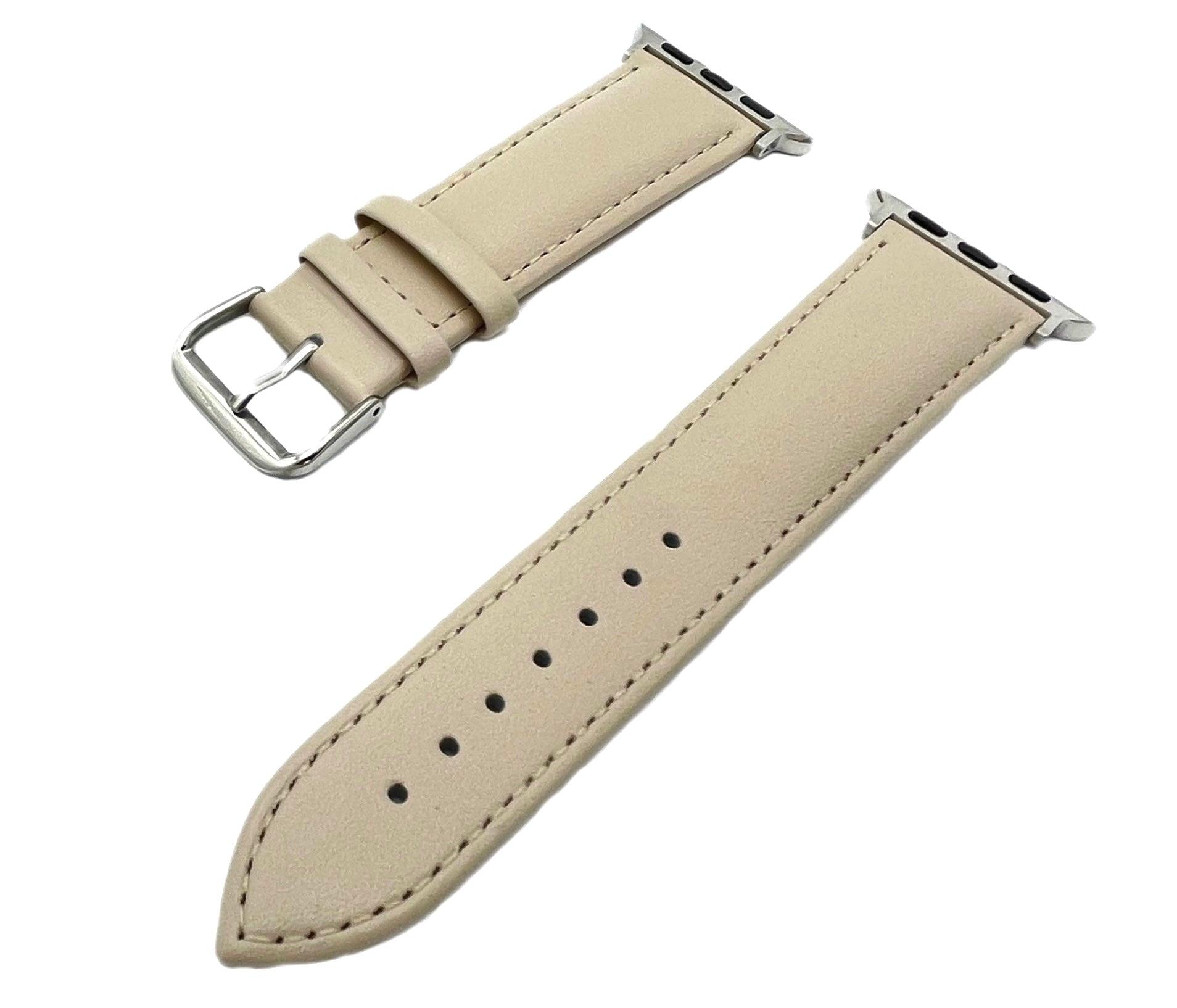 KLASSISK LÄDERARMBAND- VANILJ VIT - EleganceOfSweden