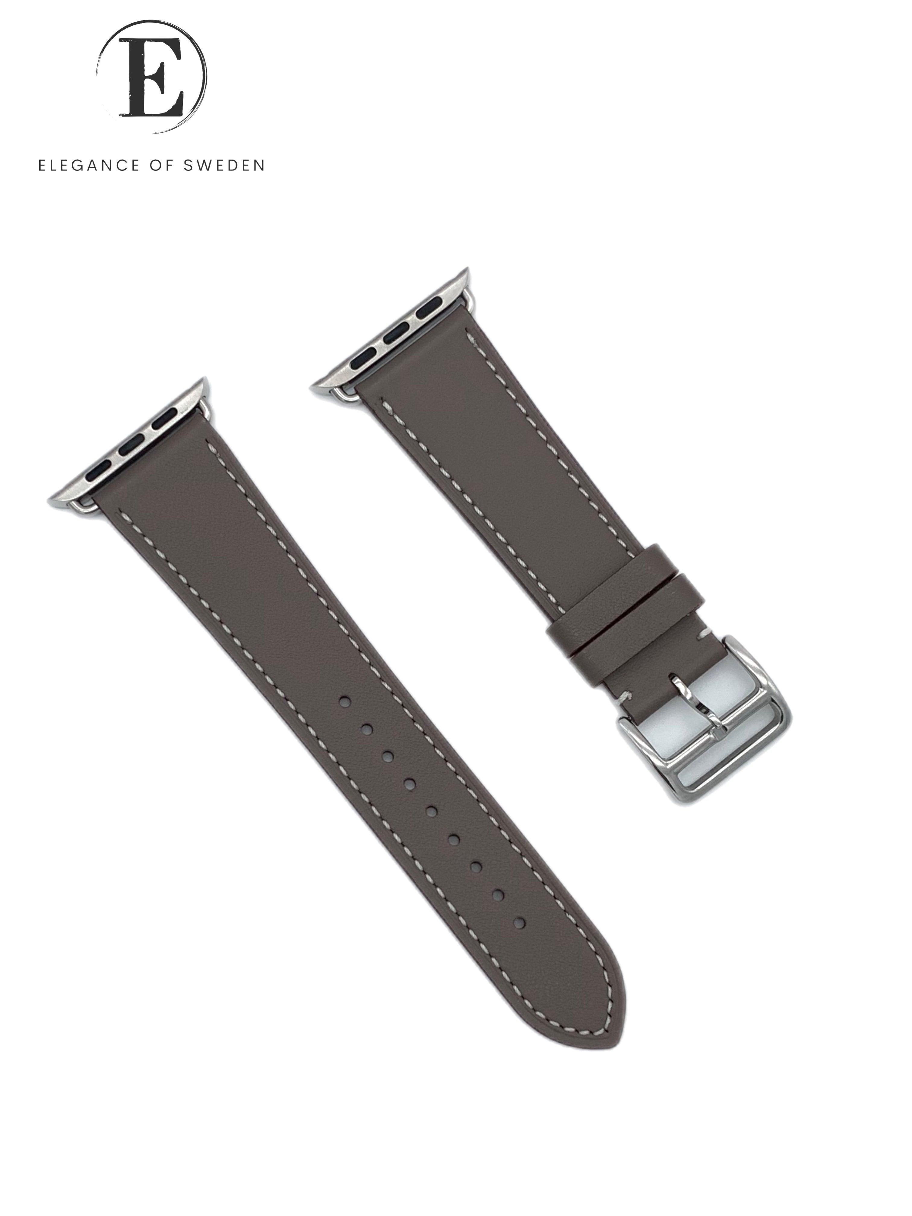 LYXIGT APPLE WATCH LÄDERARMBAND UMBRA BRUN - EleganceOfSweden