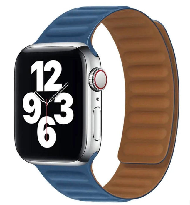 Magnetisk Silikon Armband Apple Watch- Blå - EleganceOfSweden