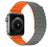 Magnetisk Silikon Armband Apple Watch- GRÅ/Orange - EleganceOfSweden