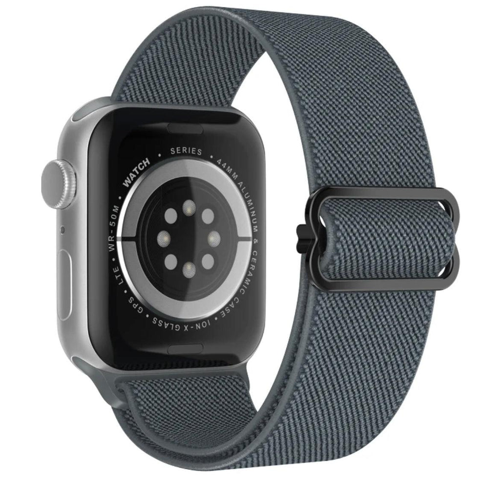 Nylon Armband Justerbart Apple Watch - Grå - EleganceOfSweden