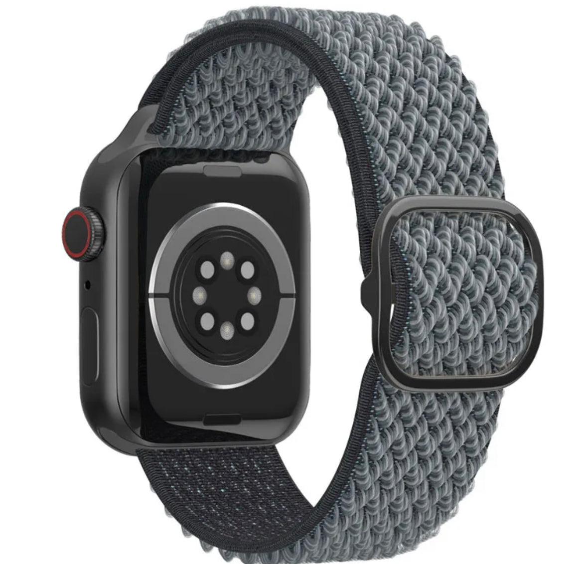 Nylon Armband Justerbart Apple Watch - Grå - EleganceOfSweden
