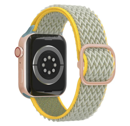 Nylon Armband Justerbart Apple Watch - Gul - EleganceOfSweden