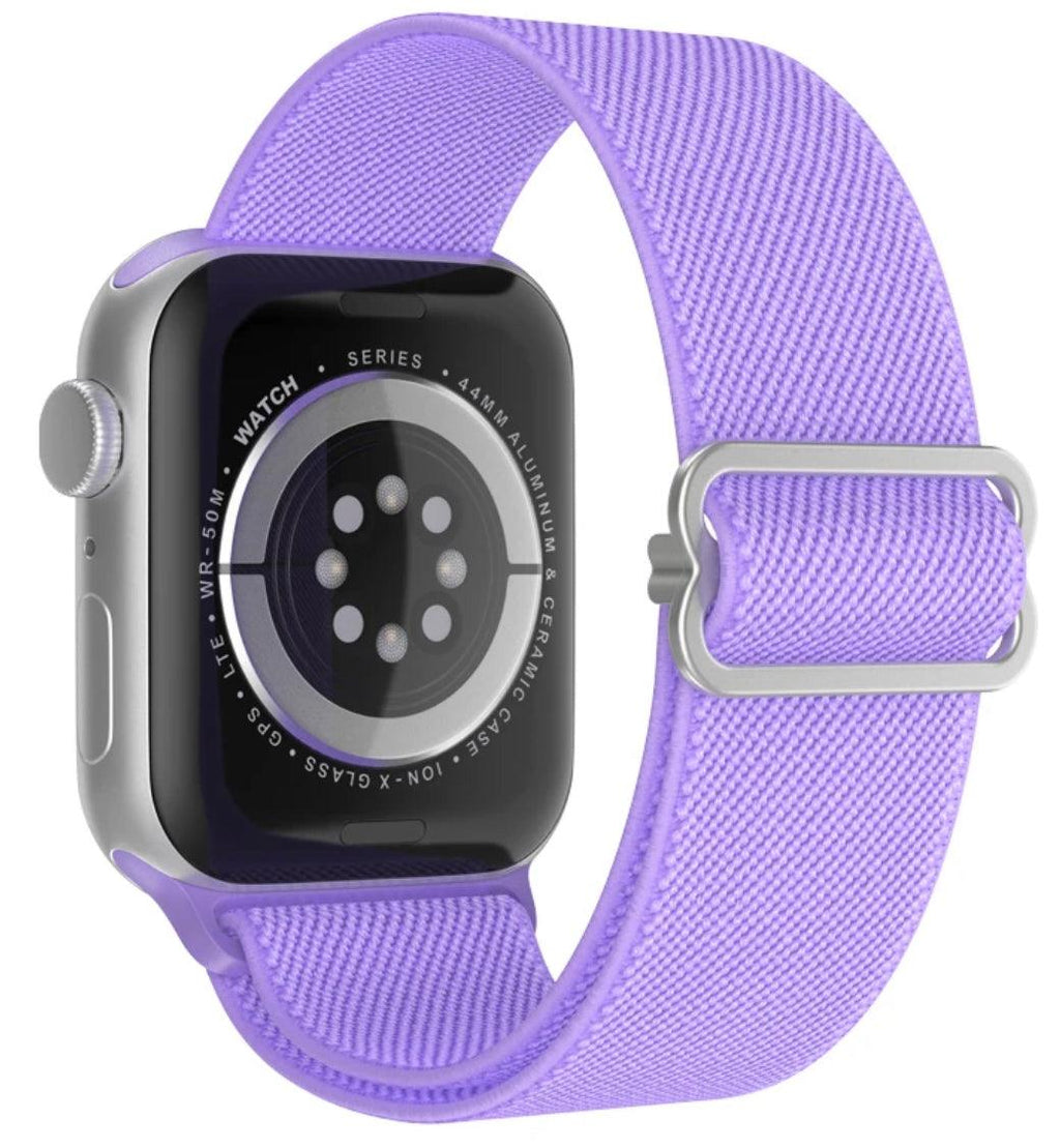 Nylon Armband Justerbart Apple Watch - Lila - EleganceOfSweden