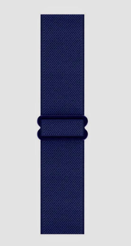Nylon Armband Justerbart Apple Watch - Marinblå - EleganceOfSweden