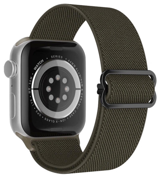 Nylon Armband Justerbart Apple Watch - Mörkgrön - EleganceOfSweden