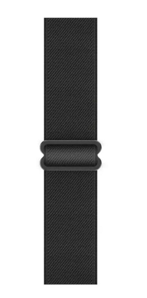 Nylon Armband Justerbart Apple Watch - Svart - EleganceOfSweden
