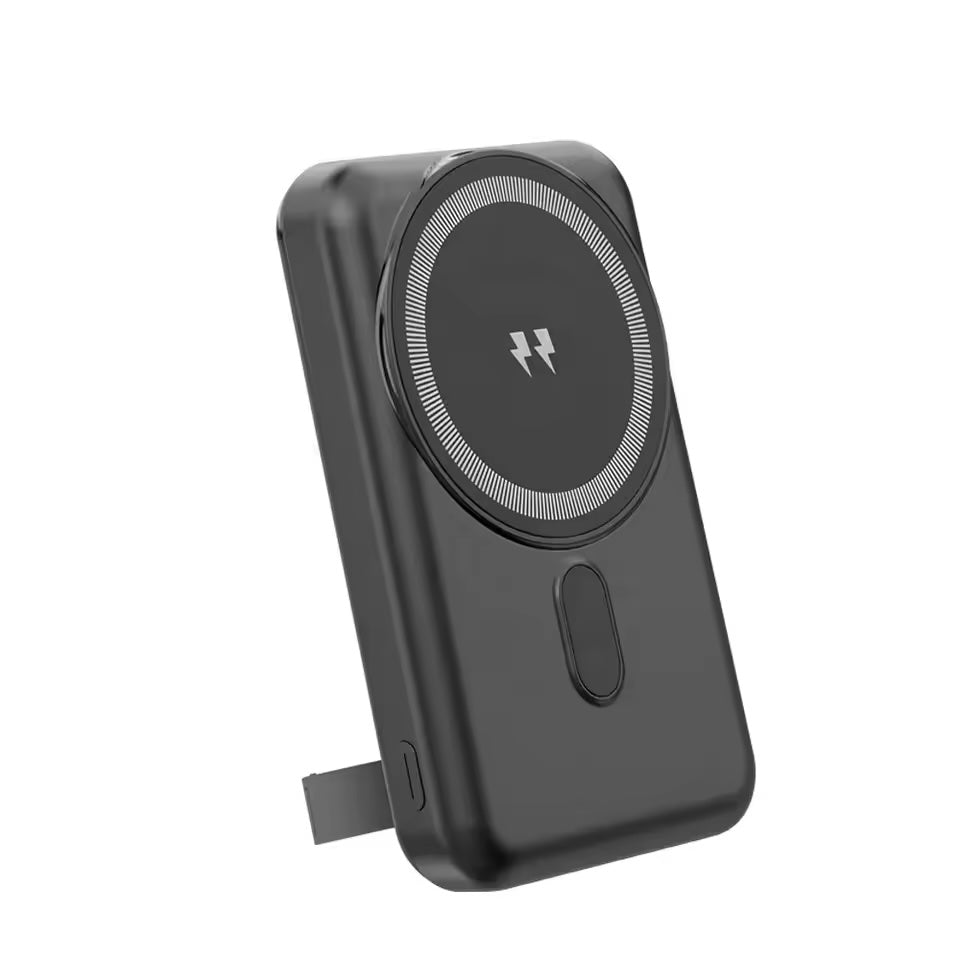 10 000 mAh magnetiskt, trådlös snabbladdning, vikbar powerbank med 22.5 W USB-C PD-port, kompatibel med iPhone och andra enheter