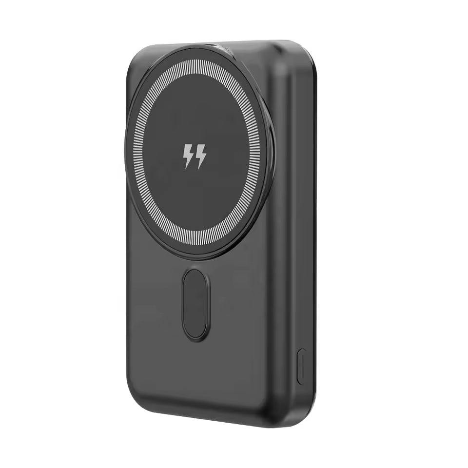 10 000 mAh magnetiskt, trådlös snabbladdning, vikbar powerbank med 22.5 W USB-C PD-port, kompatibel med iPhone och andra enheter