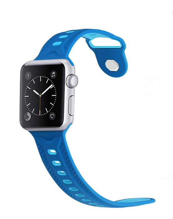 Silikon Armband Apple Watch-Blå - EleganceOfSweden