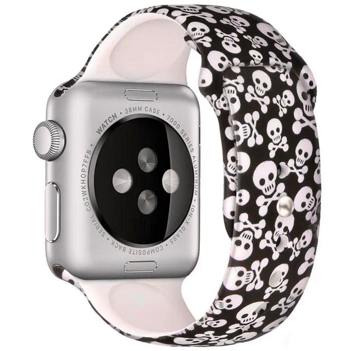 Silikon Armband Apple Watch- Dödskallar - EleganceOfSweden