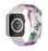 Silikon Armband Apple Watch- Lila Blommor - EleganceOfSweden