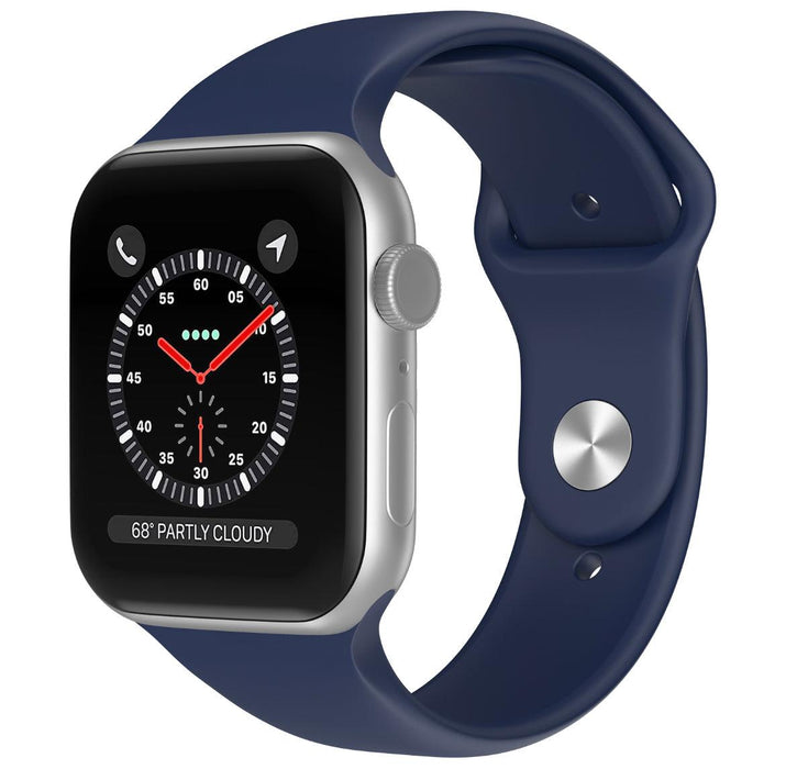 Silikon Armband Apple Watch-MARINBLÅ - EleganceOfSweden