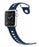 Silikon Armband Apple Watch-Marinblå/Vit - EleganceOfSweden