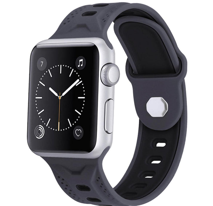 Silikon Armband Apple Watch-Svart - EleganceOfSweden