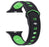 Silikon Armband Apple Watch-Svart/Grön - EleganceOfSweden