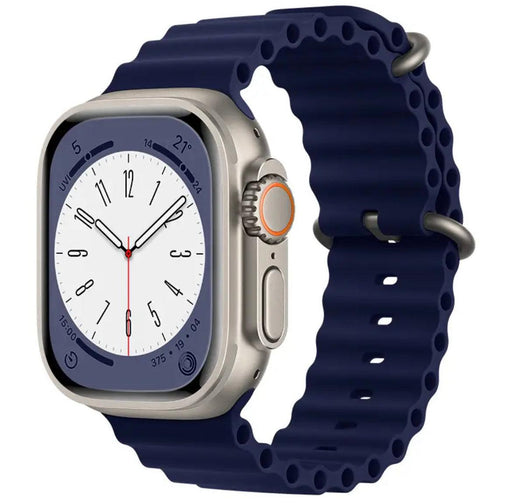 Silikon Sportarmband Apple Watch-Marinblå - EleganceOfSweden