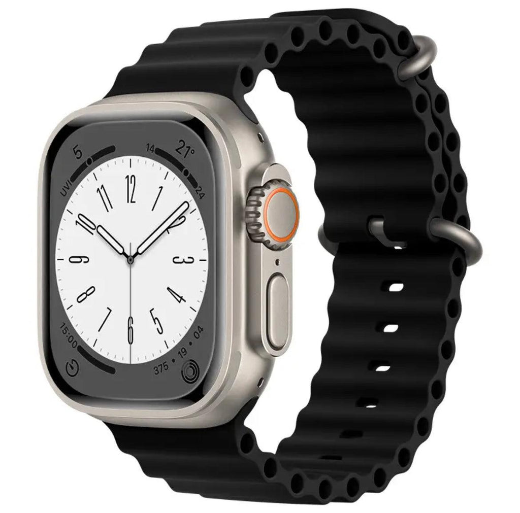 Silikon Sportarmband Apple Watch-Svart - EleganceOfSweden